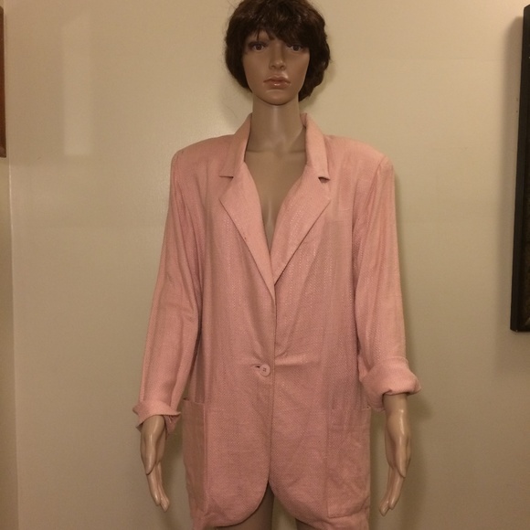 ⤵️Blazer Jacket with 2 Front Patch Pockets Large - Picture 3 of 3