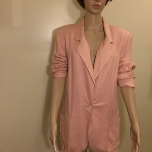 ⤵️Blazer Jacket with 2 Front Patch Pockets Large