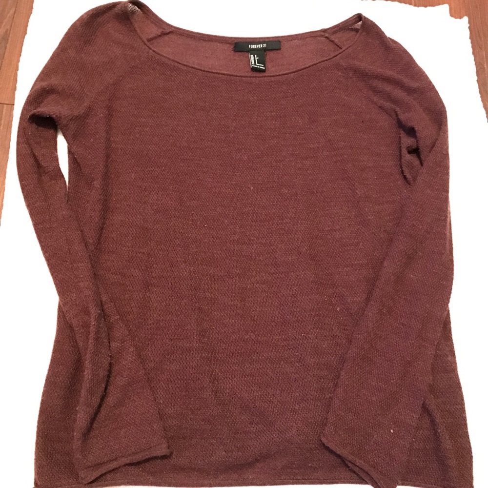Long sleeve maroon shirt