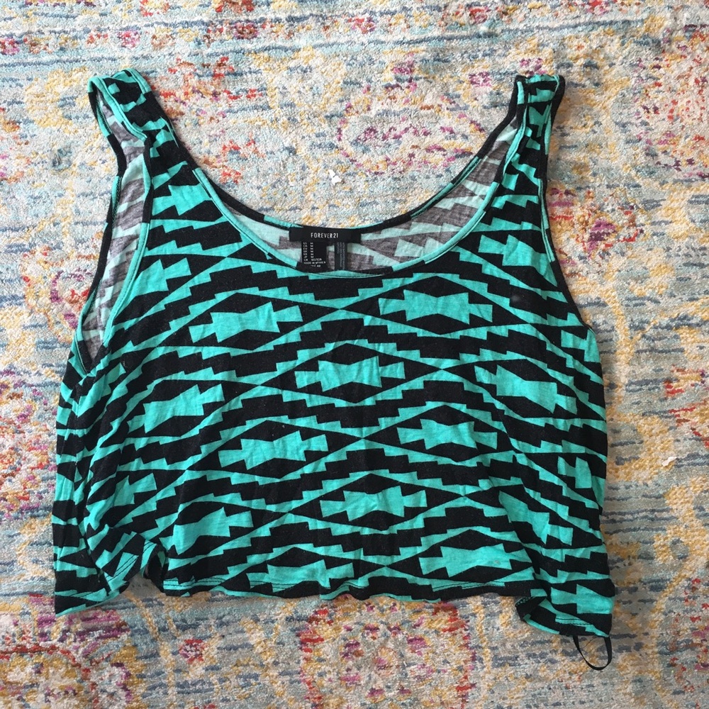 Forever 21 Aztec crop top!