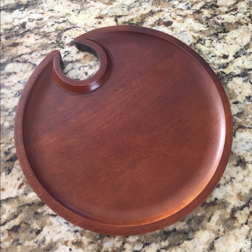 Pottery barn wooden appetizer plates