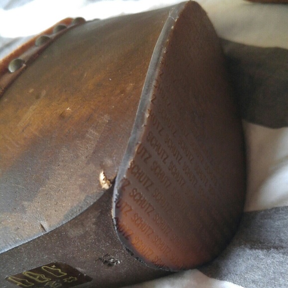 Schutz Suede Peep-toe Platform Sandals - Picture 2 of 6