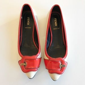Fendi Buckle Flats