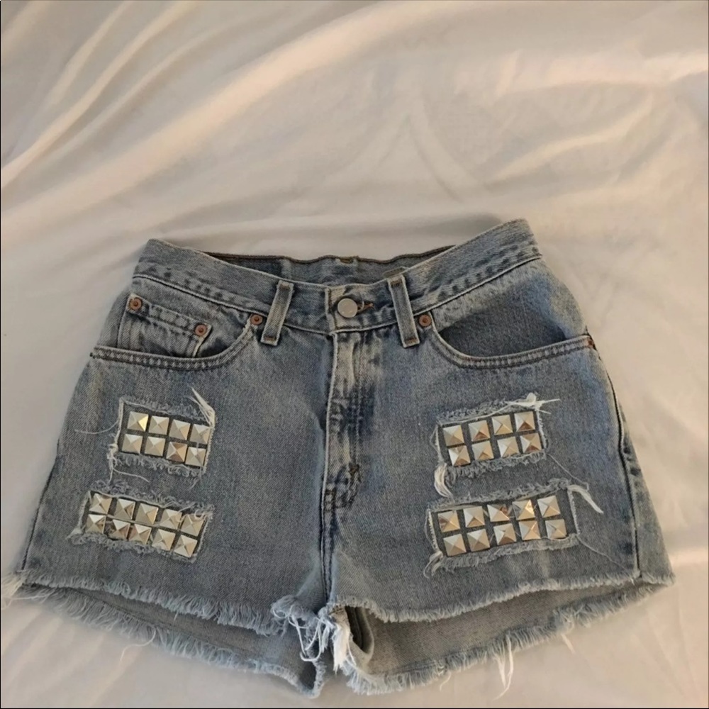 Levis High Waisted Jean cut offs