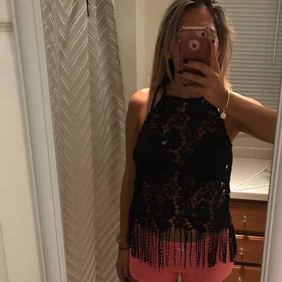 Lace black shirt - Picture 4 of 4