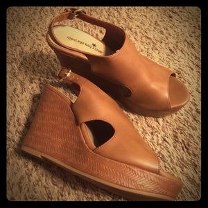 Brown Montego Bay club wedges