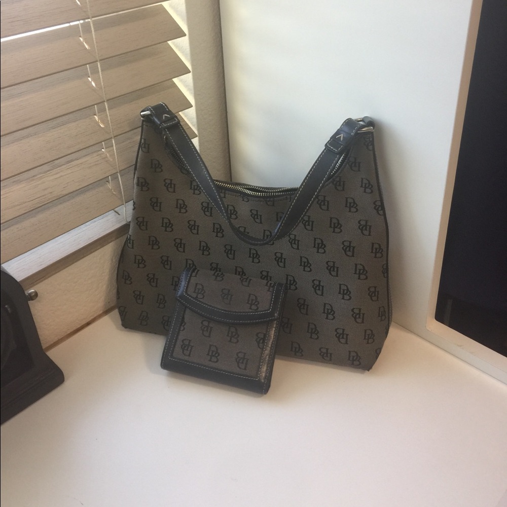 Dooney and Bourke Signature Fabric Shoulder Bag