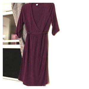 Eggplant purple shirt material dress