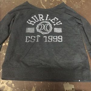 Hurley sweat shirt dark gray/ black