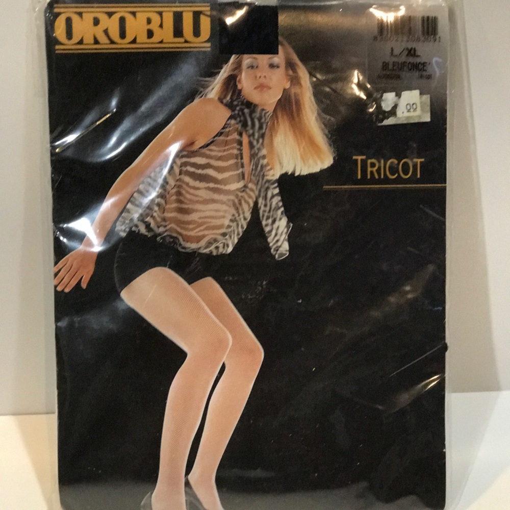 Oroblu Tricot fishnet stockings L/XL black