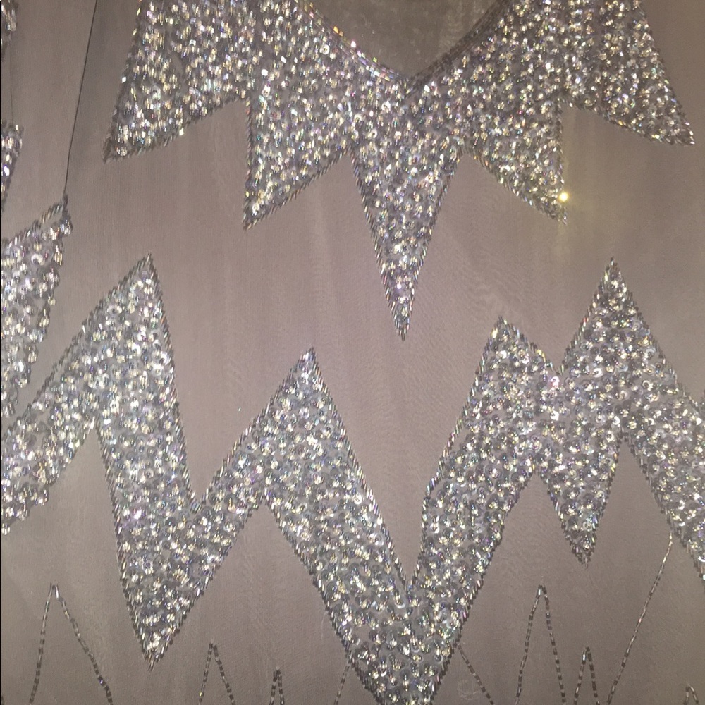 Antik Batik Silk Sequined Sexy Shirt Dress