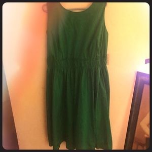 Eloquii Poplin Tie Back Dress, Size 24, Green
