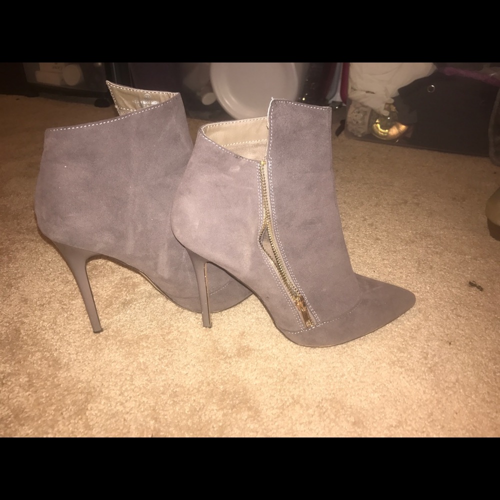 High heeled booties