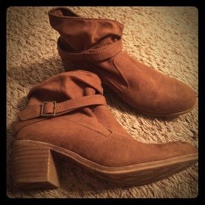 Brown booties