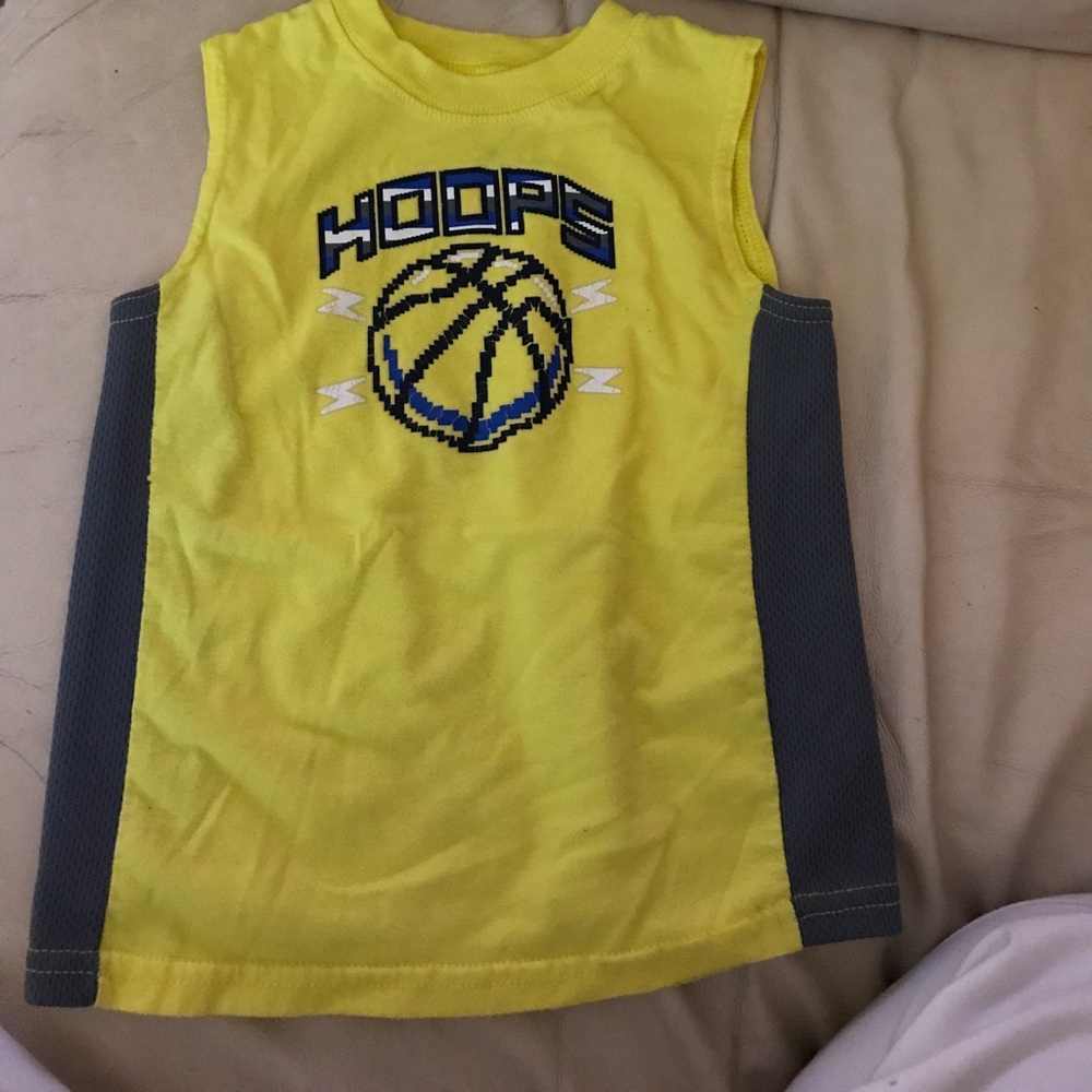 Yellow and gray top