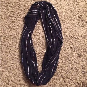 Navy, sparkled, infinity scarf from Old Navy