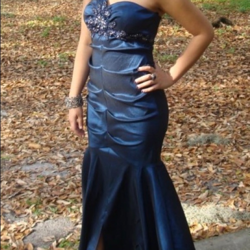 Formal fishtail blue dress! Only worn once