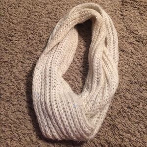 Sparkle, white, infinity scarf from Old Navy