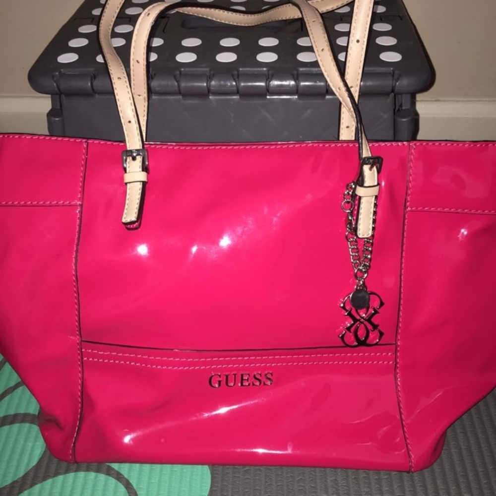 Red Delaney Small Classic Tote from GUESS