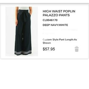 Wide leg high waisted trousers