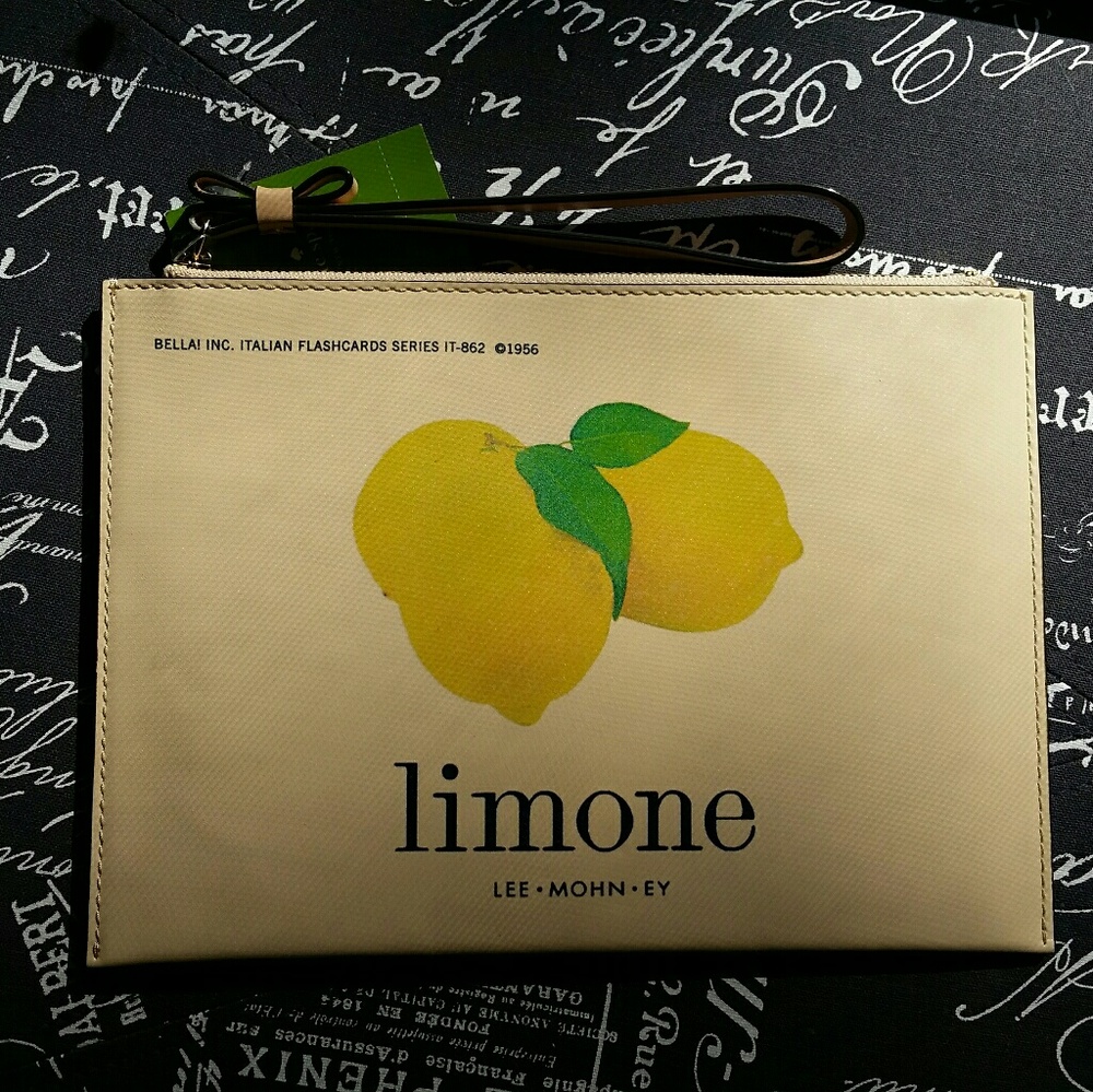 Kate Spade Medium Bella Wristlet Limoni via Limone
