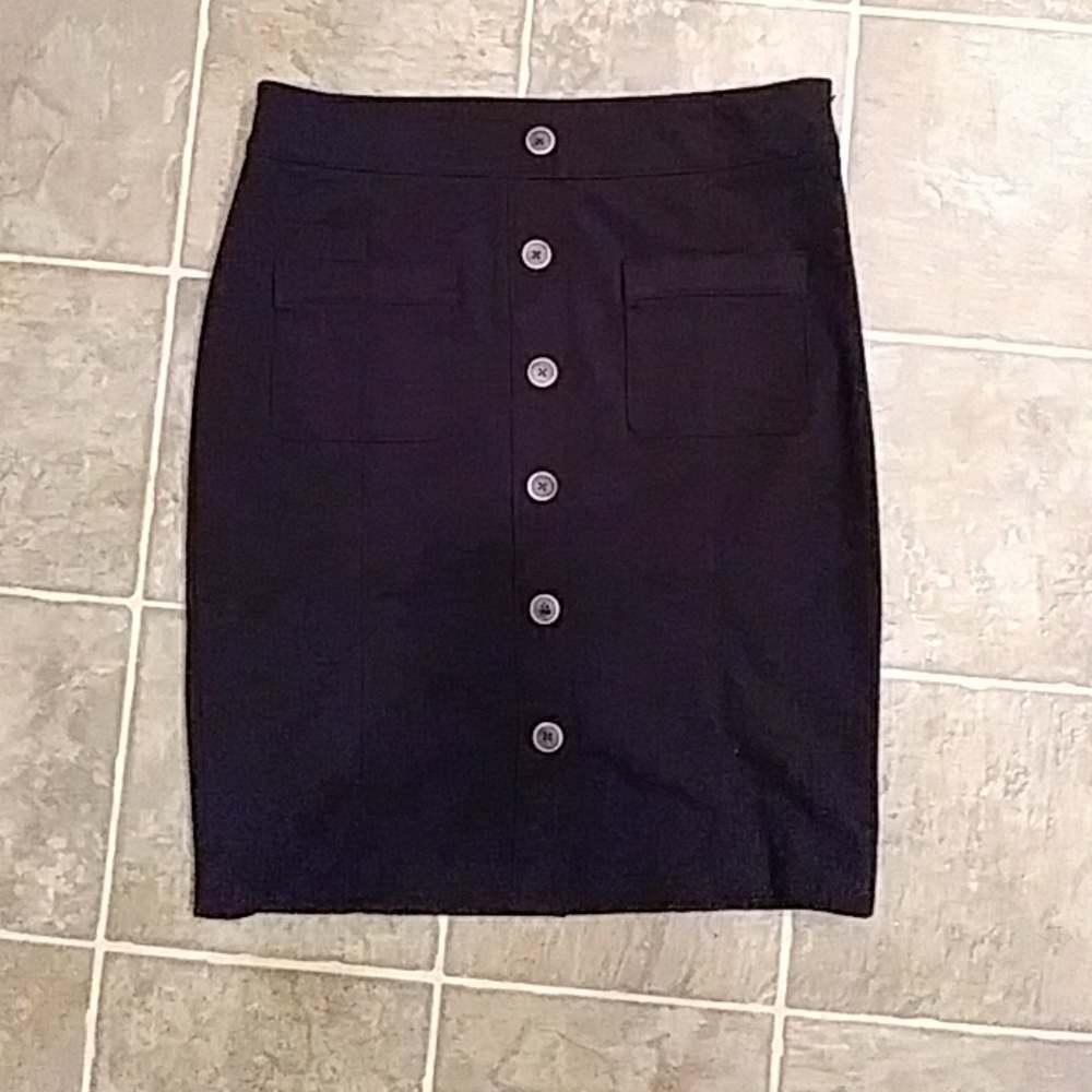 BANANA REPUBLIC black knee length Skirt size 10