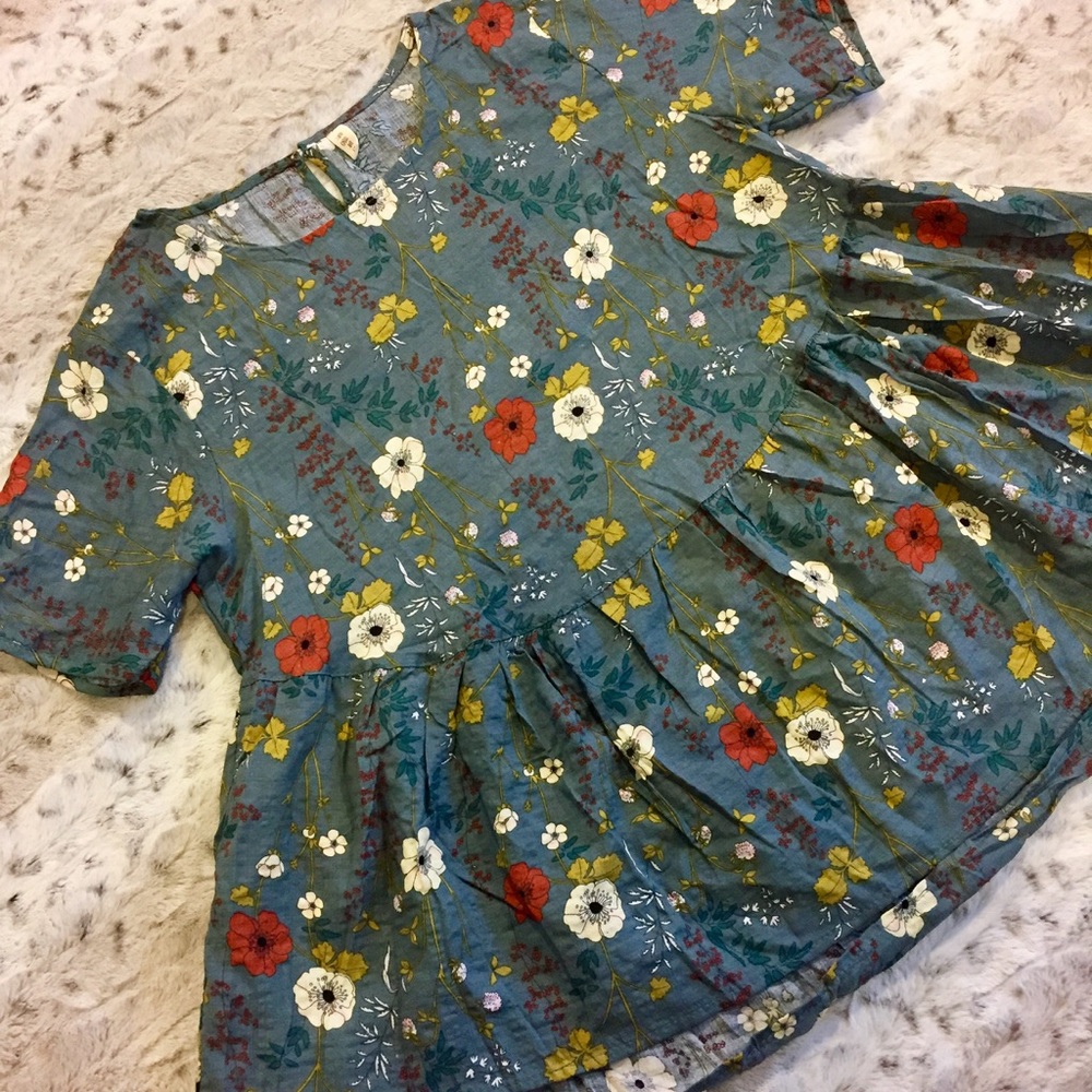 Floral Peplum Top