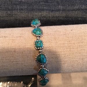 Silpada turquoise and Sterling silver bracelet