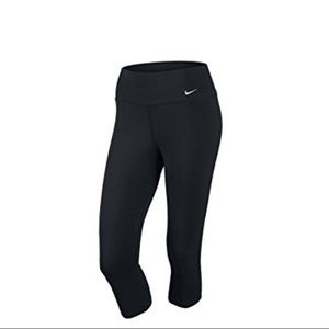  Nike Black Dri Fit Cropped Leggings Mid yoga