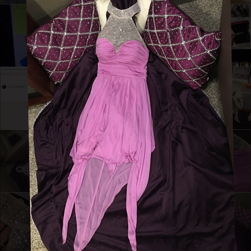 Sparkling pink party dress
