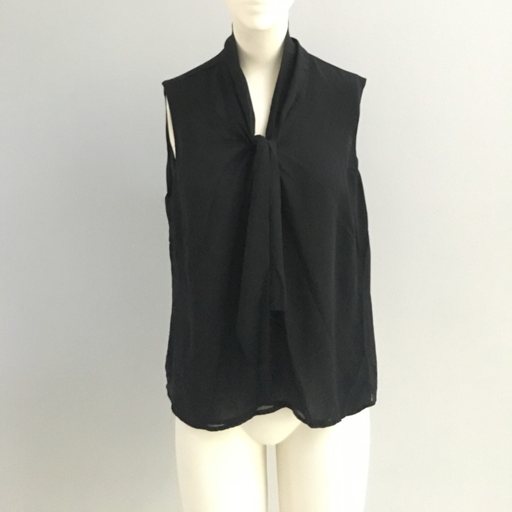 Black gauzy top