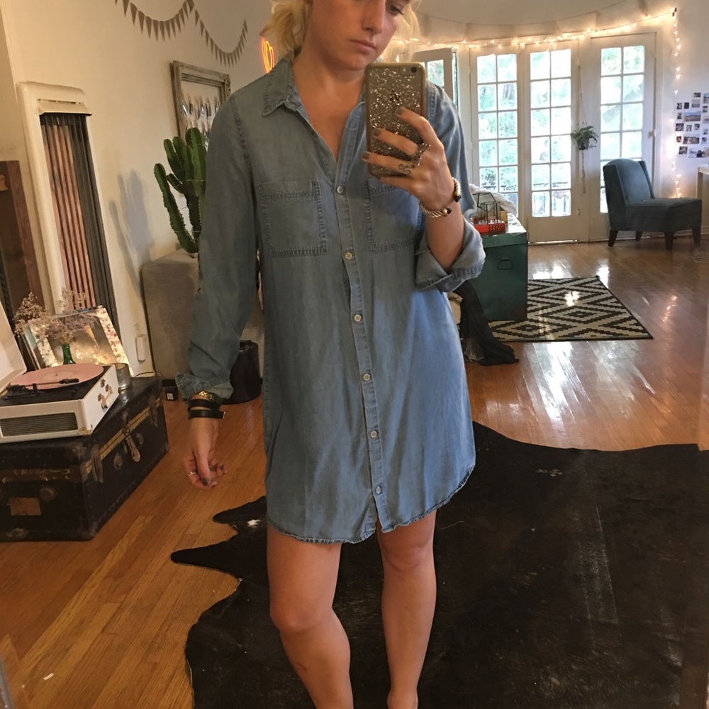 Cotton On Chambray Dress - S