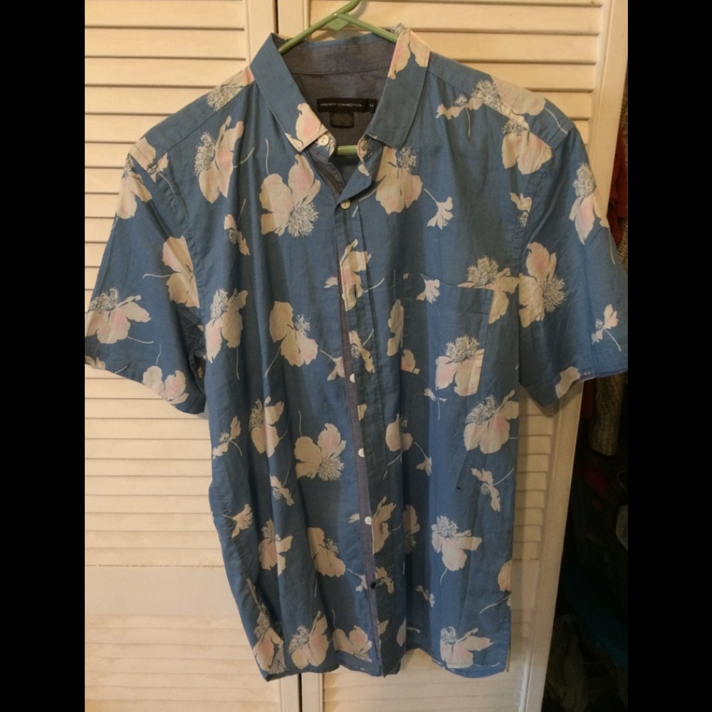 french connection short sleeve shirt