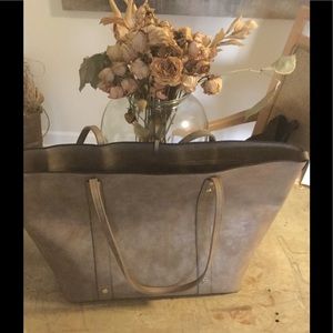 Leather overnight bag! Brand new never used: