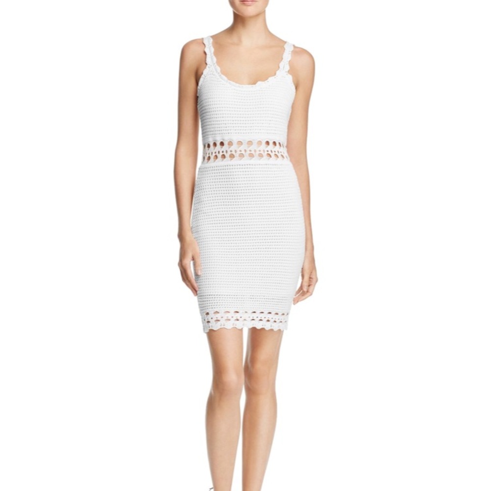 GUESS white crochet dress