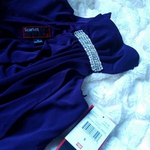 Grape Purple Cocktail Dress