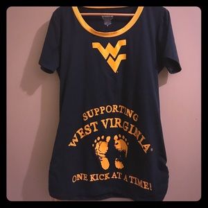 WVU maternity shirt