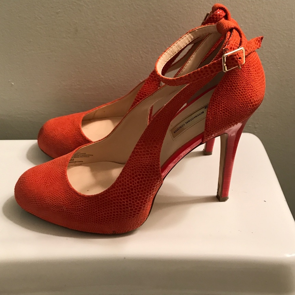 Womens orange heels