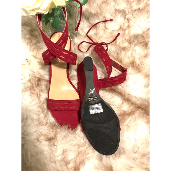 SALE 🍒 MARC FISHER BURGUNDY WEDGES🍒 - Picture 3 of 4