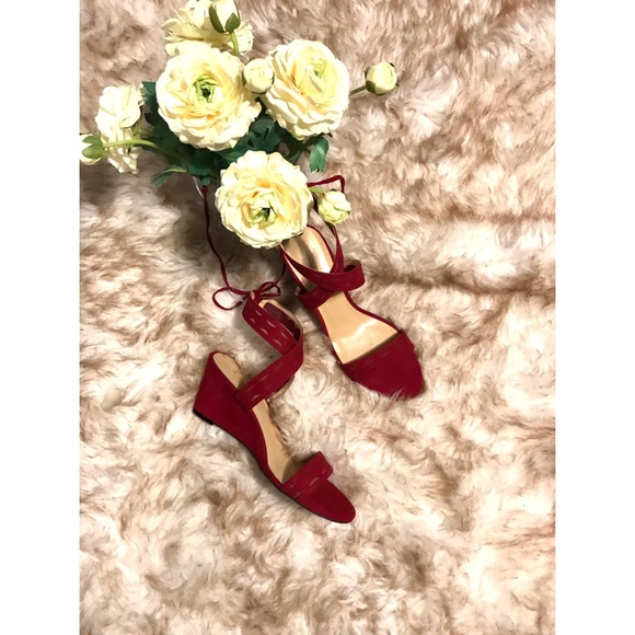 SALE 🍒 MARC FISHER BURGUNDY WEDGES🍒 - Picture 4 of 4