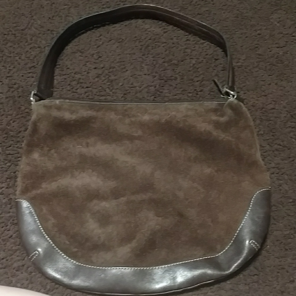 Eddie Bauer leather and suede purse