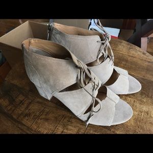 Franco Sarto suede booties size 9