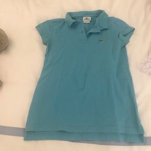 Lacoste light blue polo