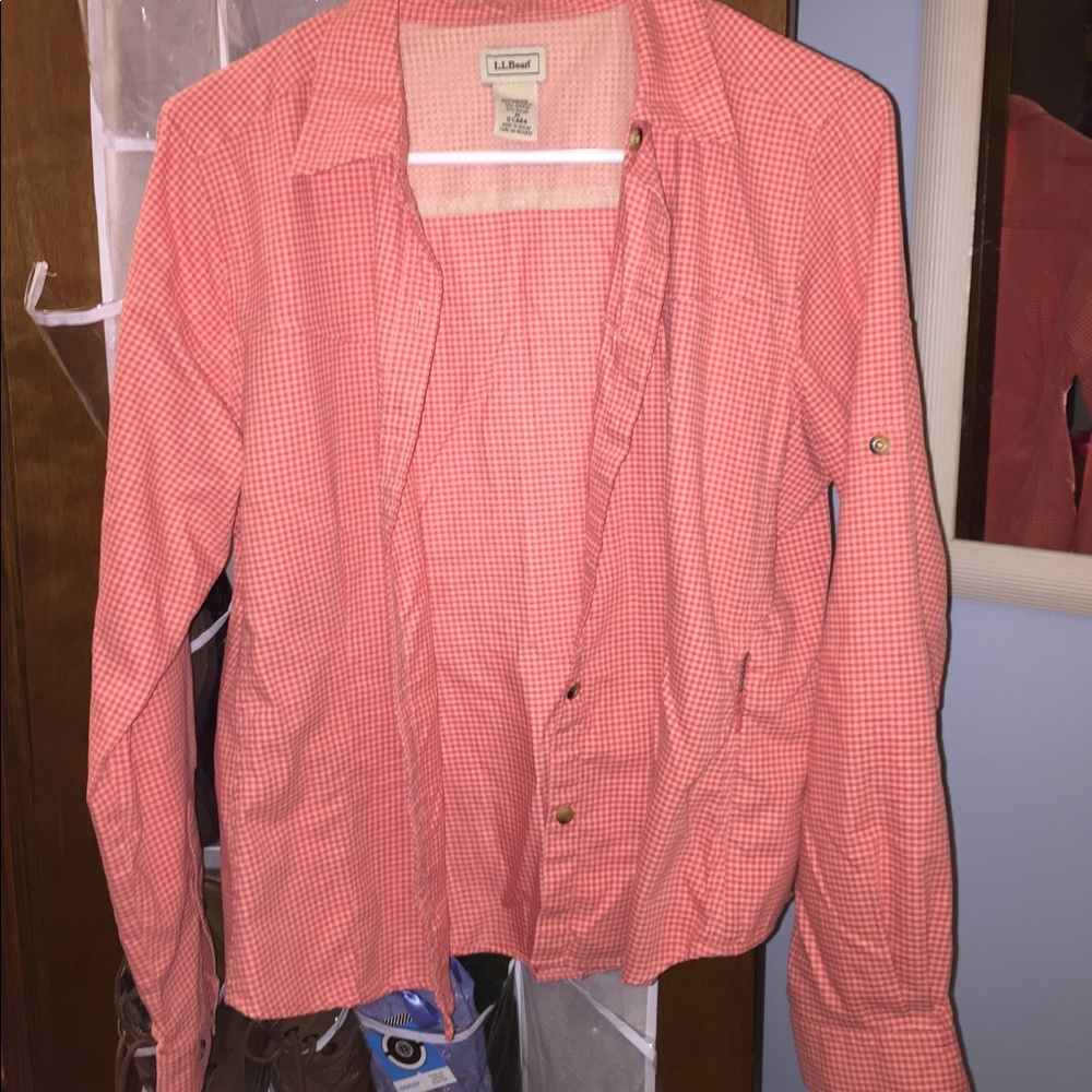 L.L. Bean Button Up Long Sleeve Shirt