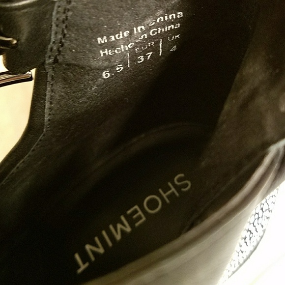 Shoemint Size 6.5 Peep Toe Booties - Picture 6 of 6