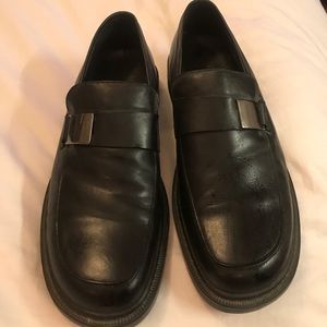 Bostonian Black Leather Loafers Size 12