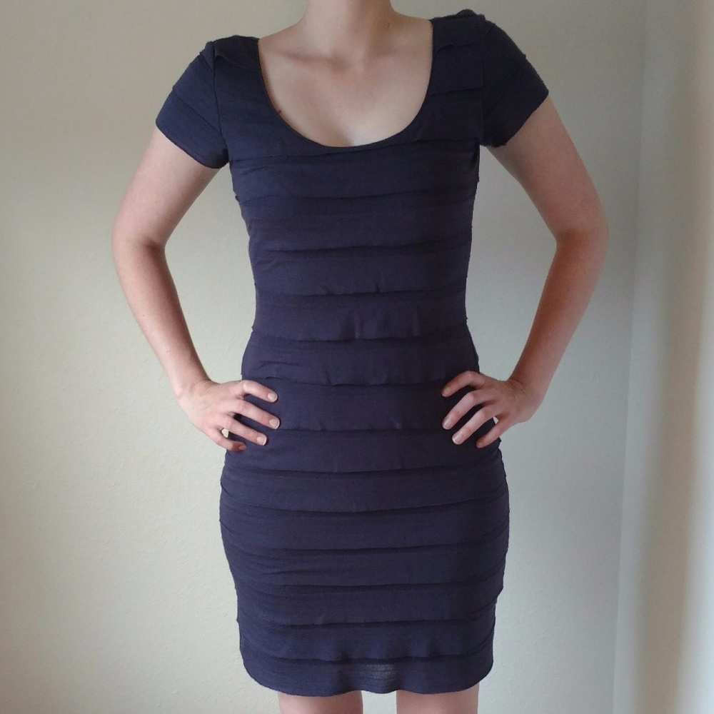 Purple Fitted Dress