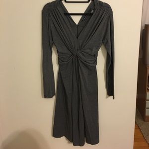 Charcoal cinched dress from New York & Company