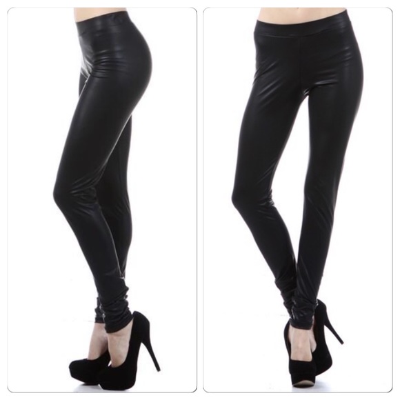 Last 1! Faux leather leggings - Picture 2 of 4