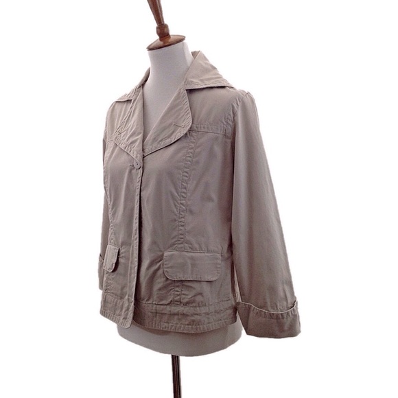 CHICO's Cotton Khaki Jacket - Picture 2 of 6